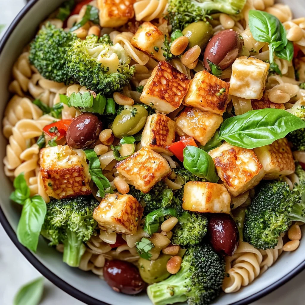 Colorful Halloumi Pasta Salad