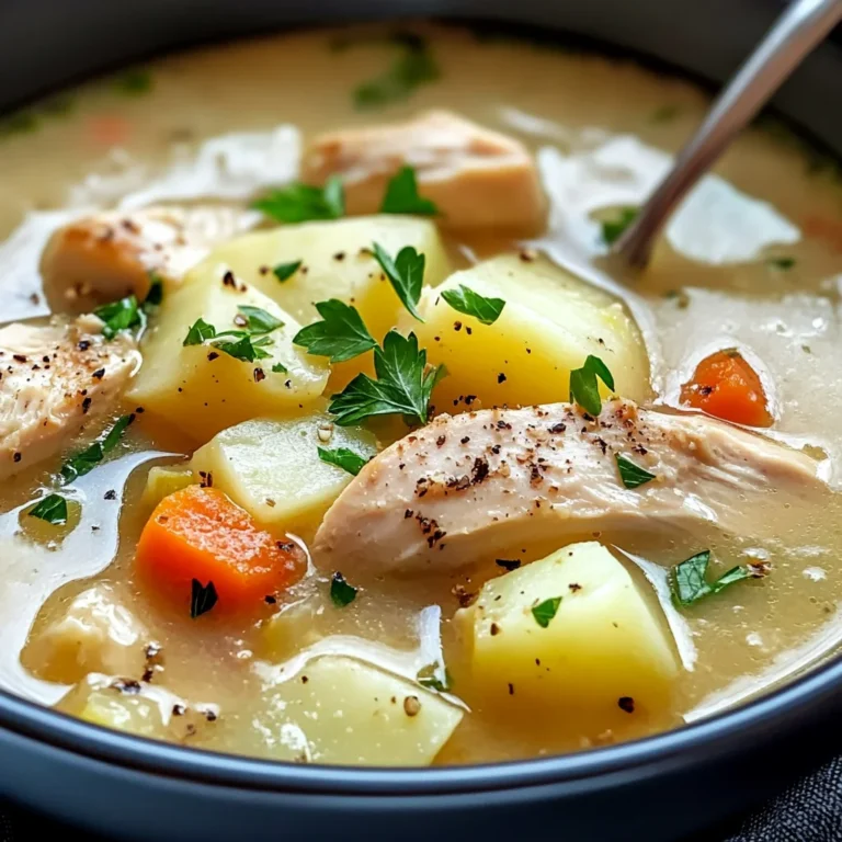 Comforting Chicken Soup with Potatoes