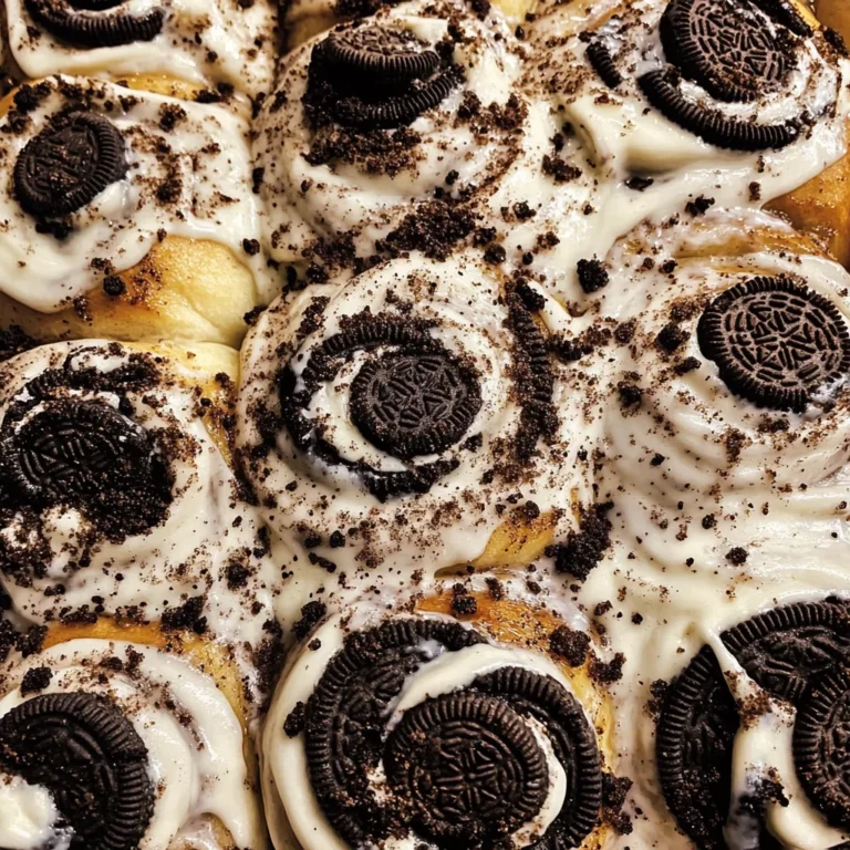 Cookies and Cream Cinnamon Rolls