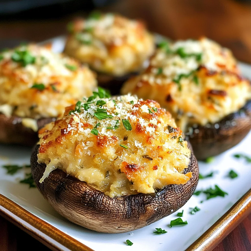 Crab Stuffed Mushrooms Recipe