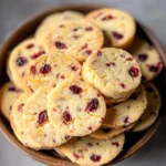 Cranberry Shortbread Cookies