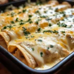 Creamy White Chicken Enchiladas