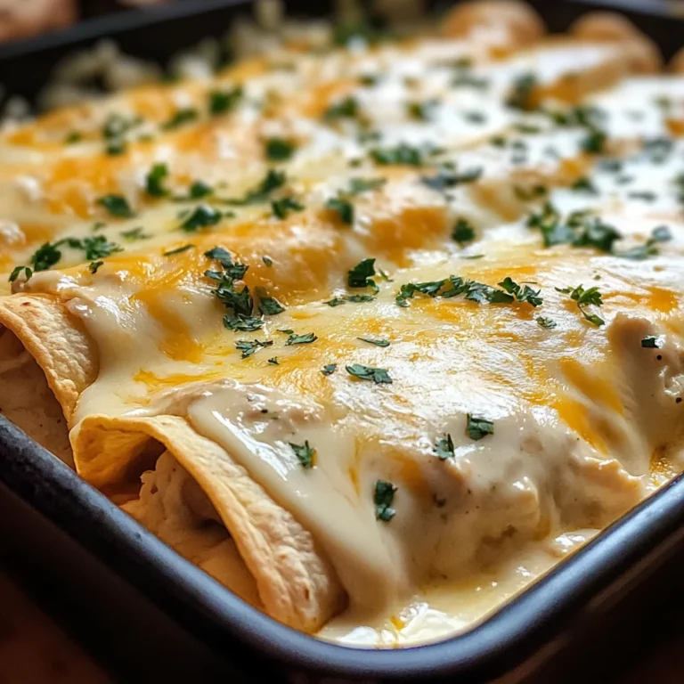 Creamy White Chicken Enchiladas