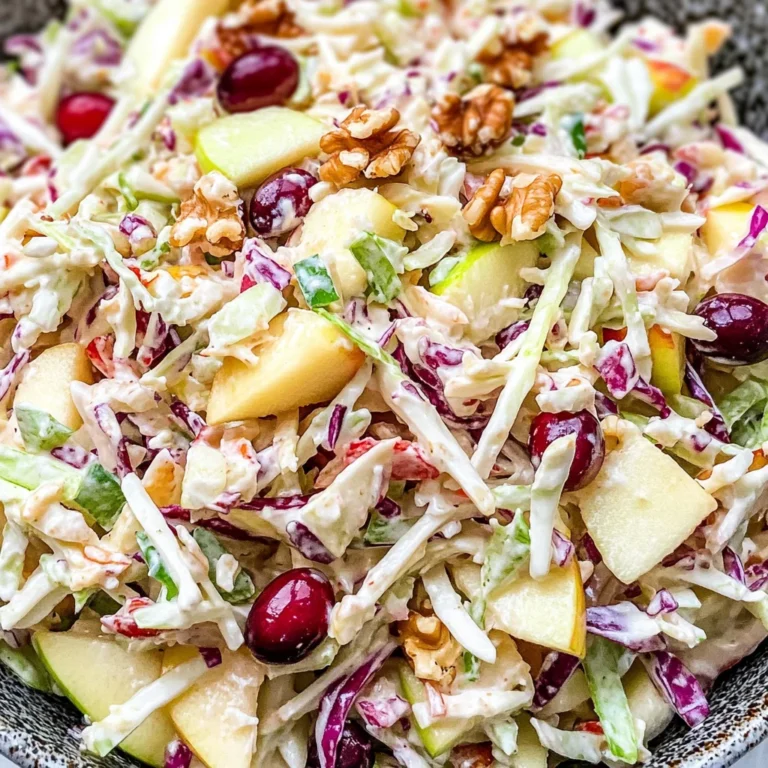 Crisp Apple Cranberry Coleslaw