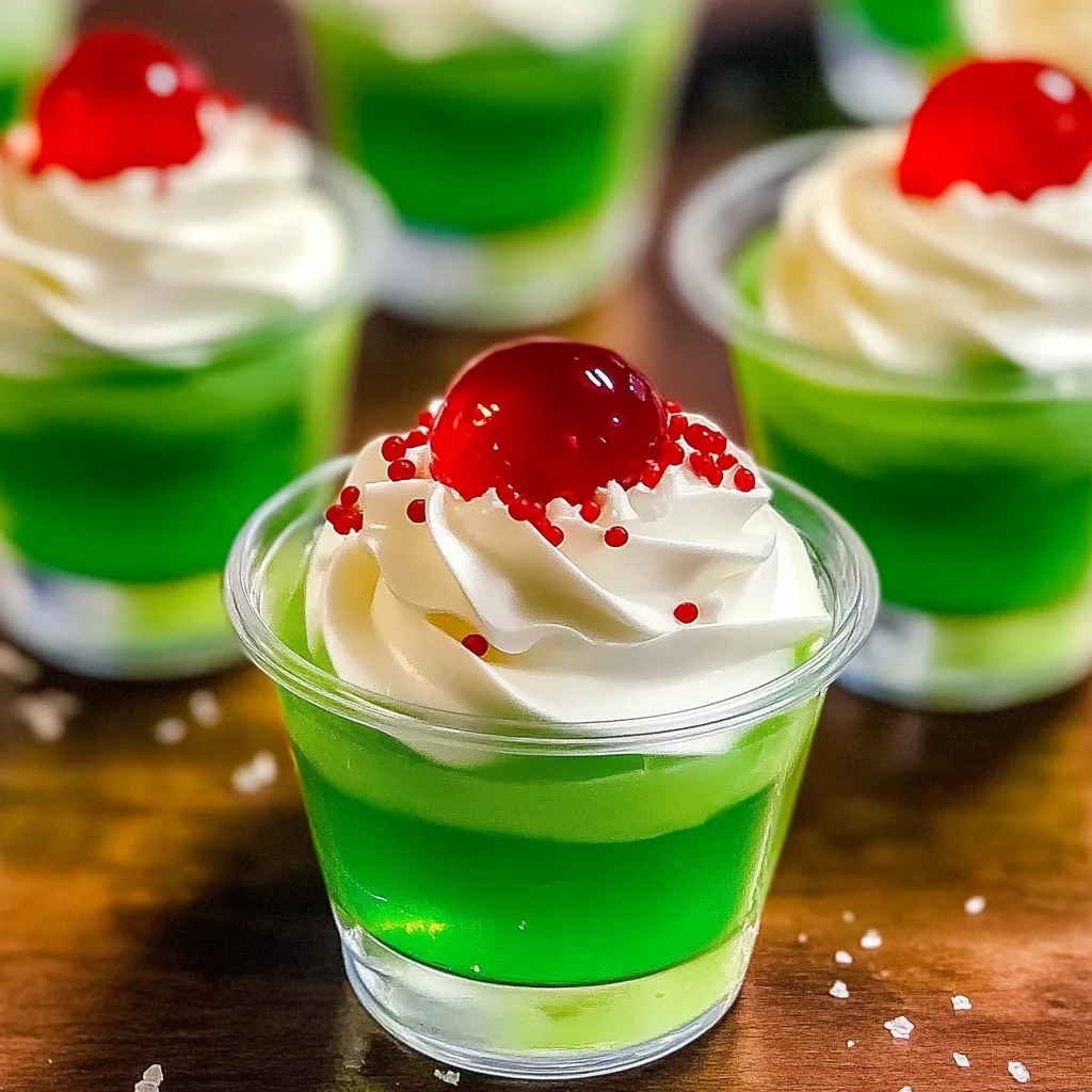Grinch Jello Shots