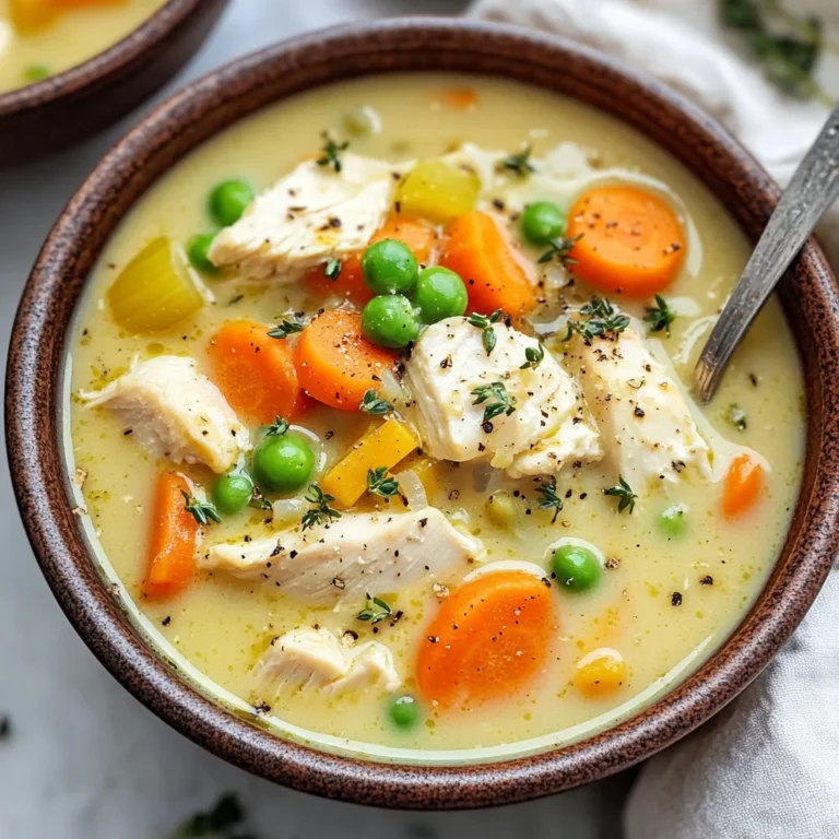 Healthy Chicken Pot Pie Soup (Whole30, Dairy-Free)