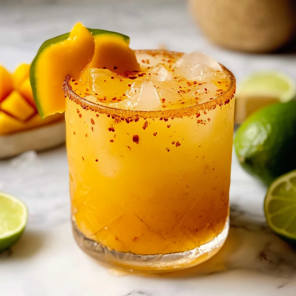 Hot Honey Spicy Mango Margarita