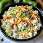 Keto Jalapeno Popper Cottage Cheese Chicken Salad