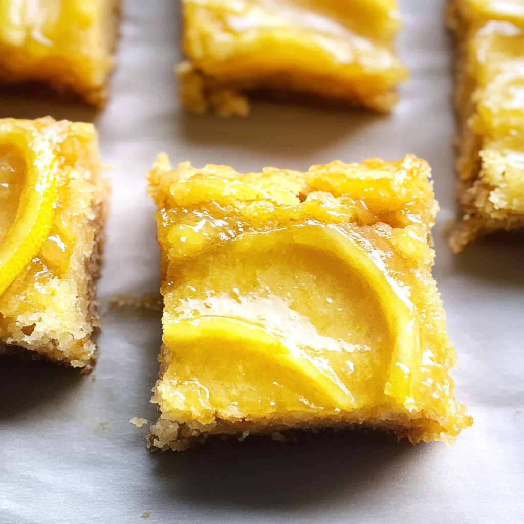 Lemon Curd Blondie Bars