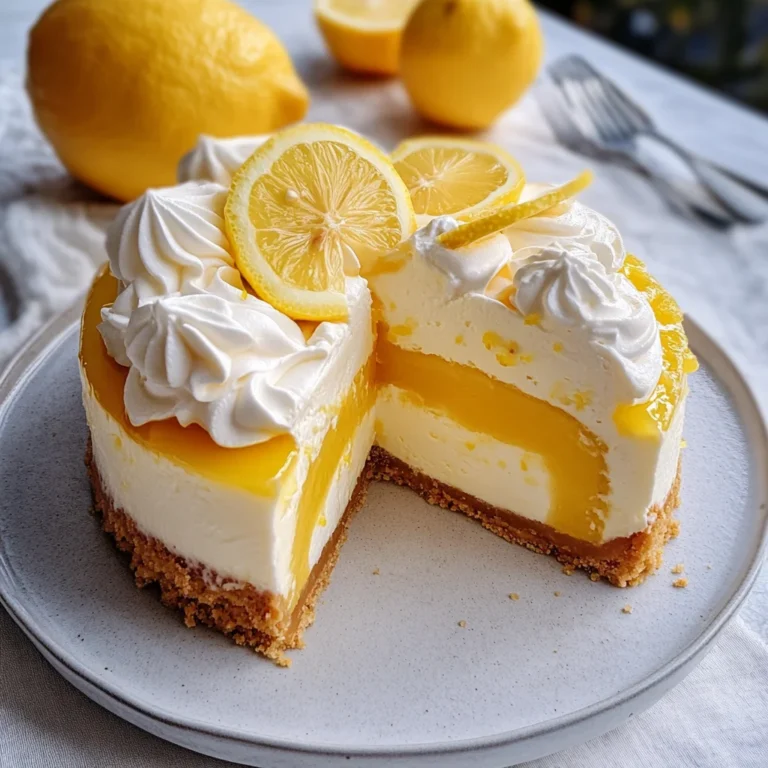 Lemon Curd Cheesecake with Shortbread Crust