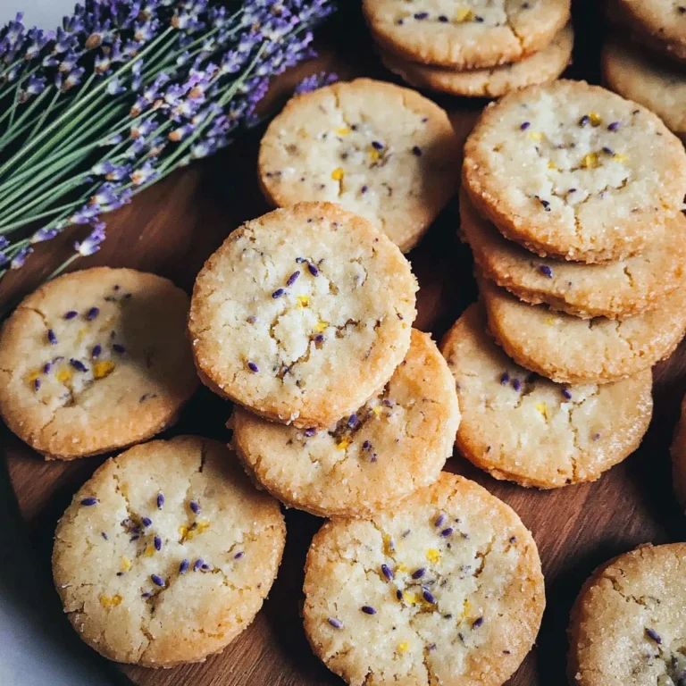 Lemon Lavender Shortbread Cookies