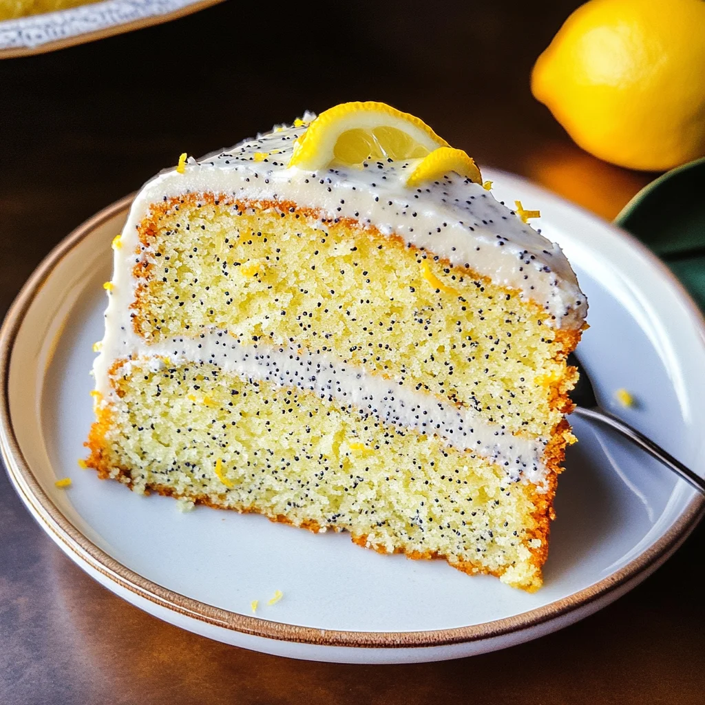 Meyer Lemon Poppy Seed Cake
