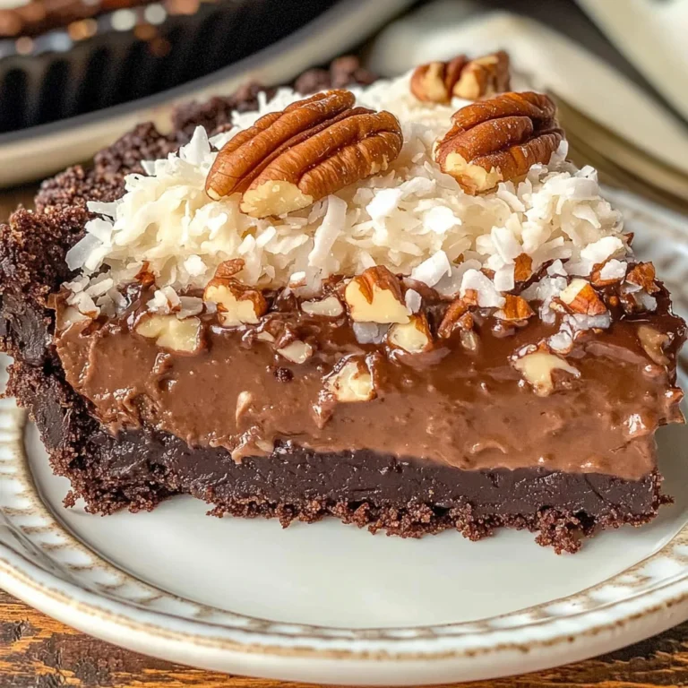 No-Bake German Chocolate Pie: 1 Amazing Christmas Treat