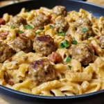 One-Pot Creamy Cajun Meatball Pasta: Easy & Flavorful Recipe