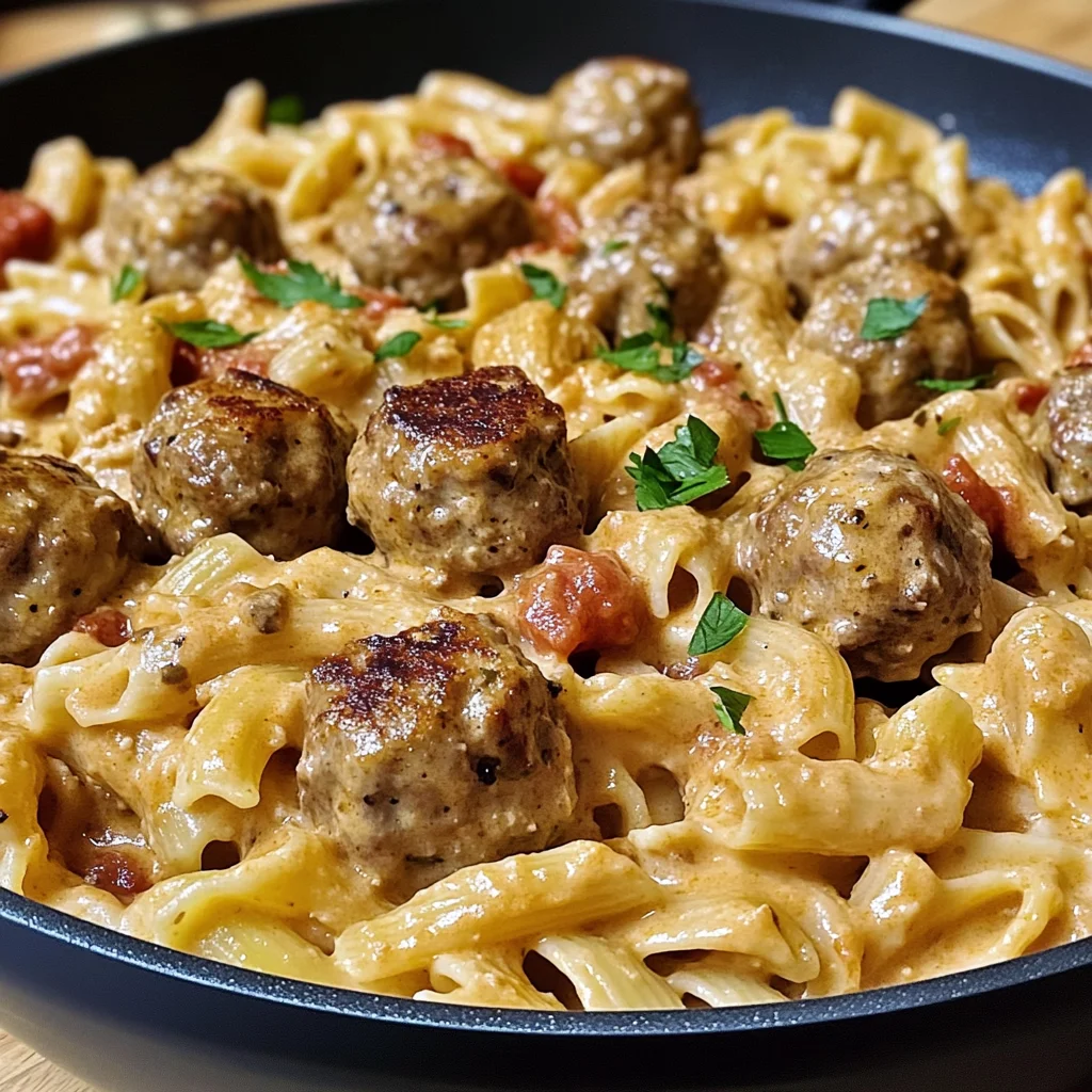 One-Pot Creamy Cajun Meatball Pasta: Easy & Flavorful Recipe