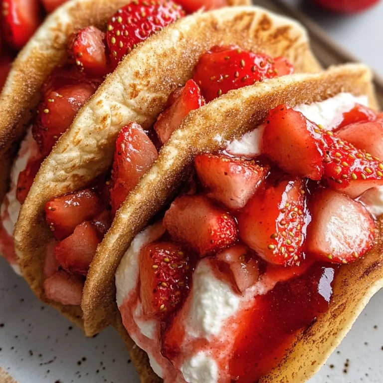 Strawberry Cheesecake Dessert Tacos – Best Sweet Taco Recipe
