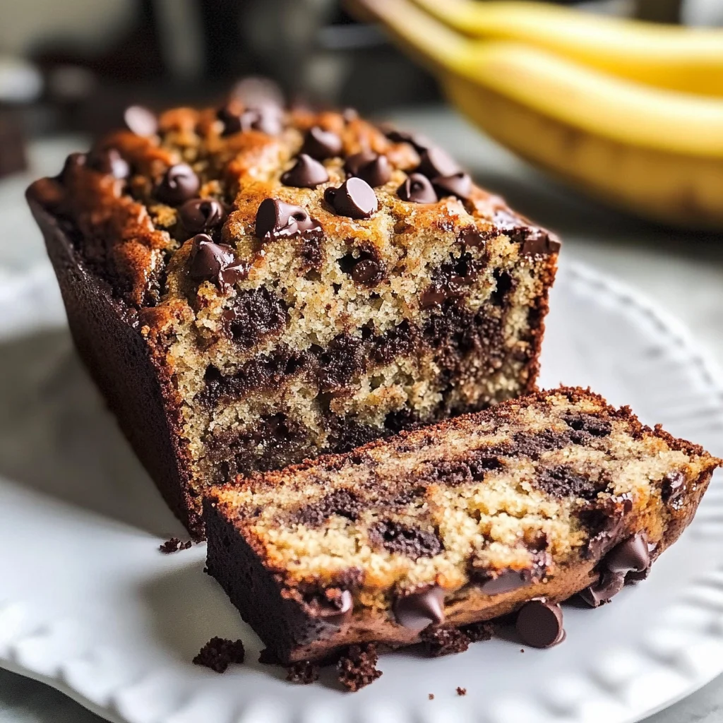 Super Moist Chocolate Chip Banana Bread Recipe