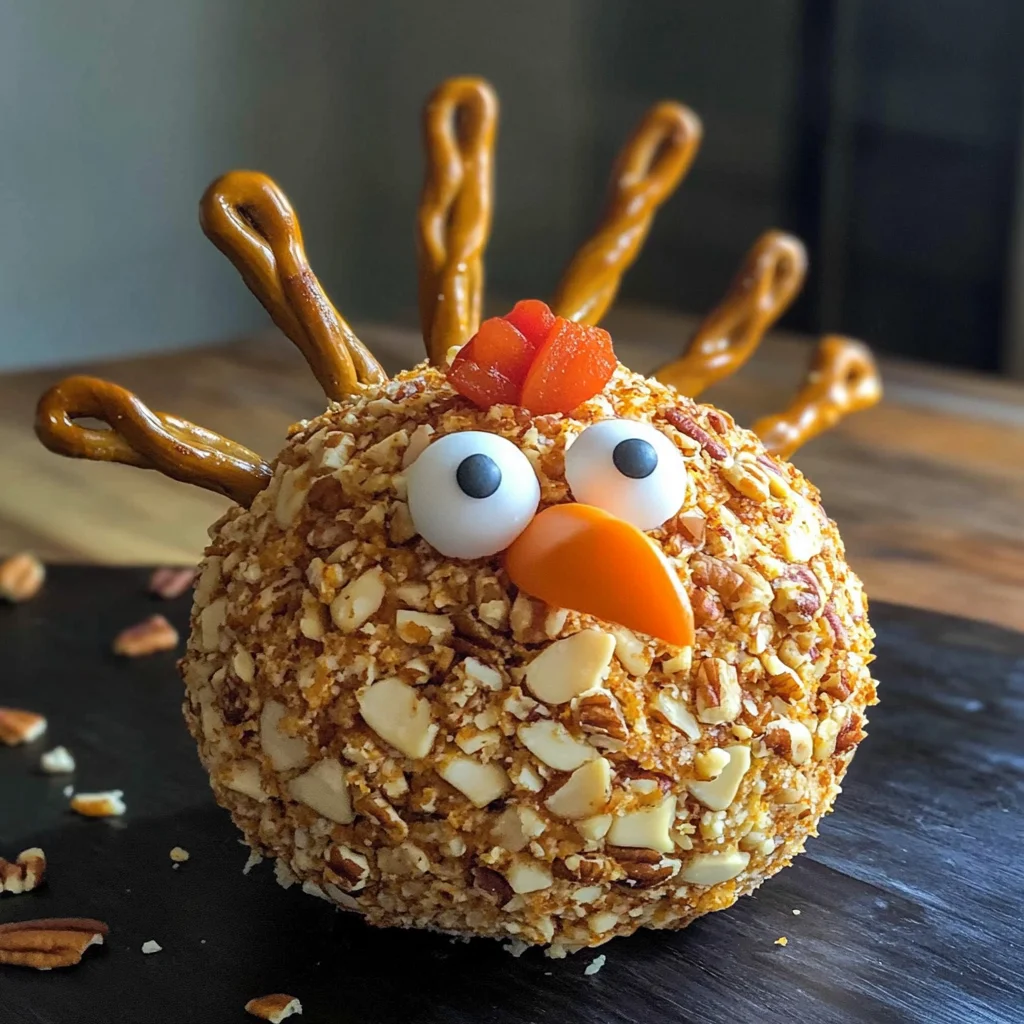 Turkey Shaped Cheese Ball