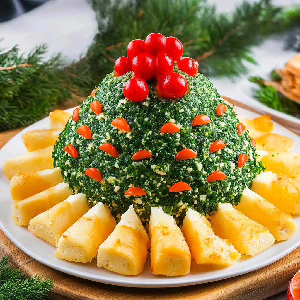 Christmas Tree Cheese Ball