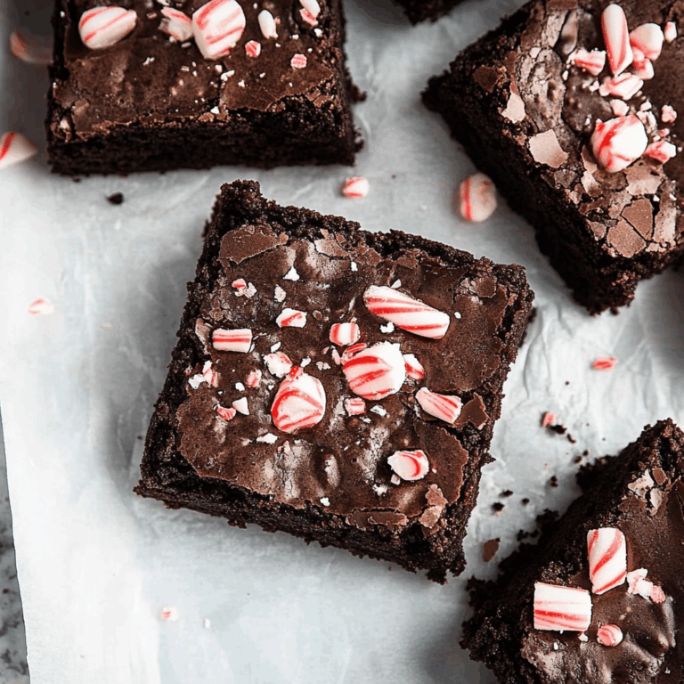 Dark Chocolate Peppermint Brownies