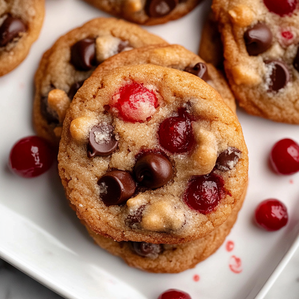 Maraschino Cherry Chocolate Chip Cookies Recipe