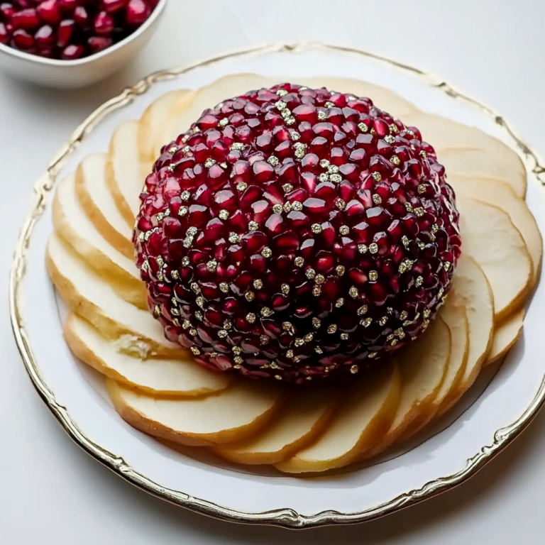 Pomegranate Jeweled Cheeseball