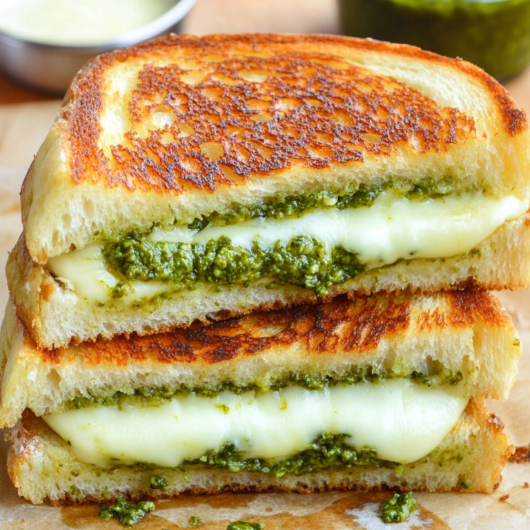 Sourdough Pesto Grilled Cheese