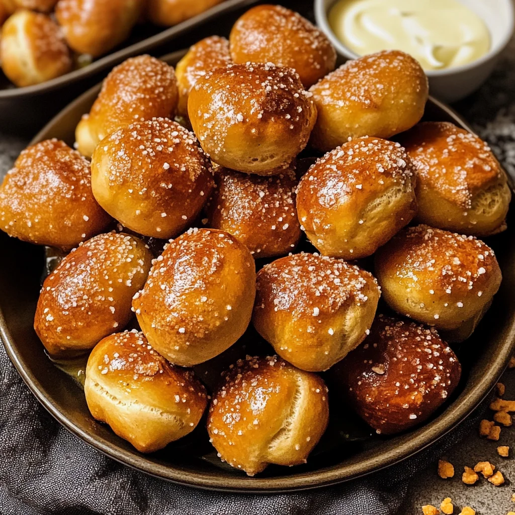 10 Minute Fluffy Air Fryer Pretzel Bites