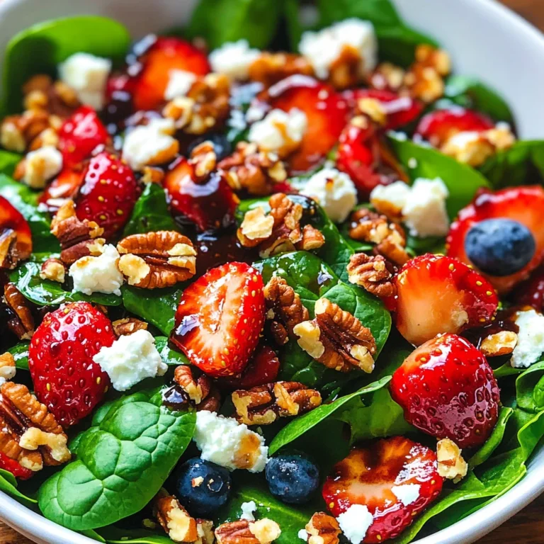 15-Minute Strawberry Spinach Salad