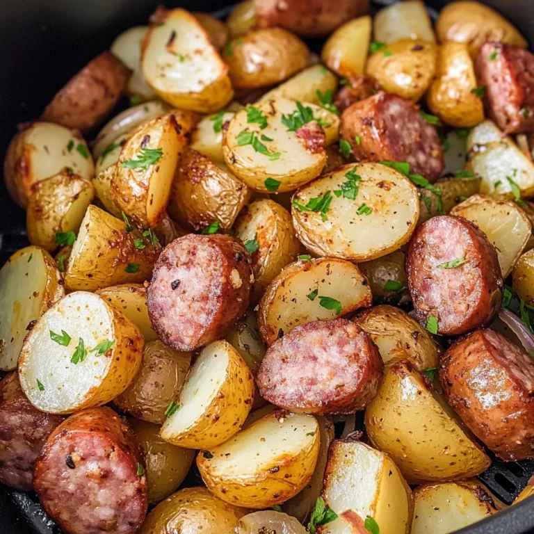 Air Fryer Potatoes and Sausage