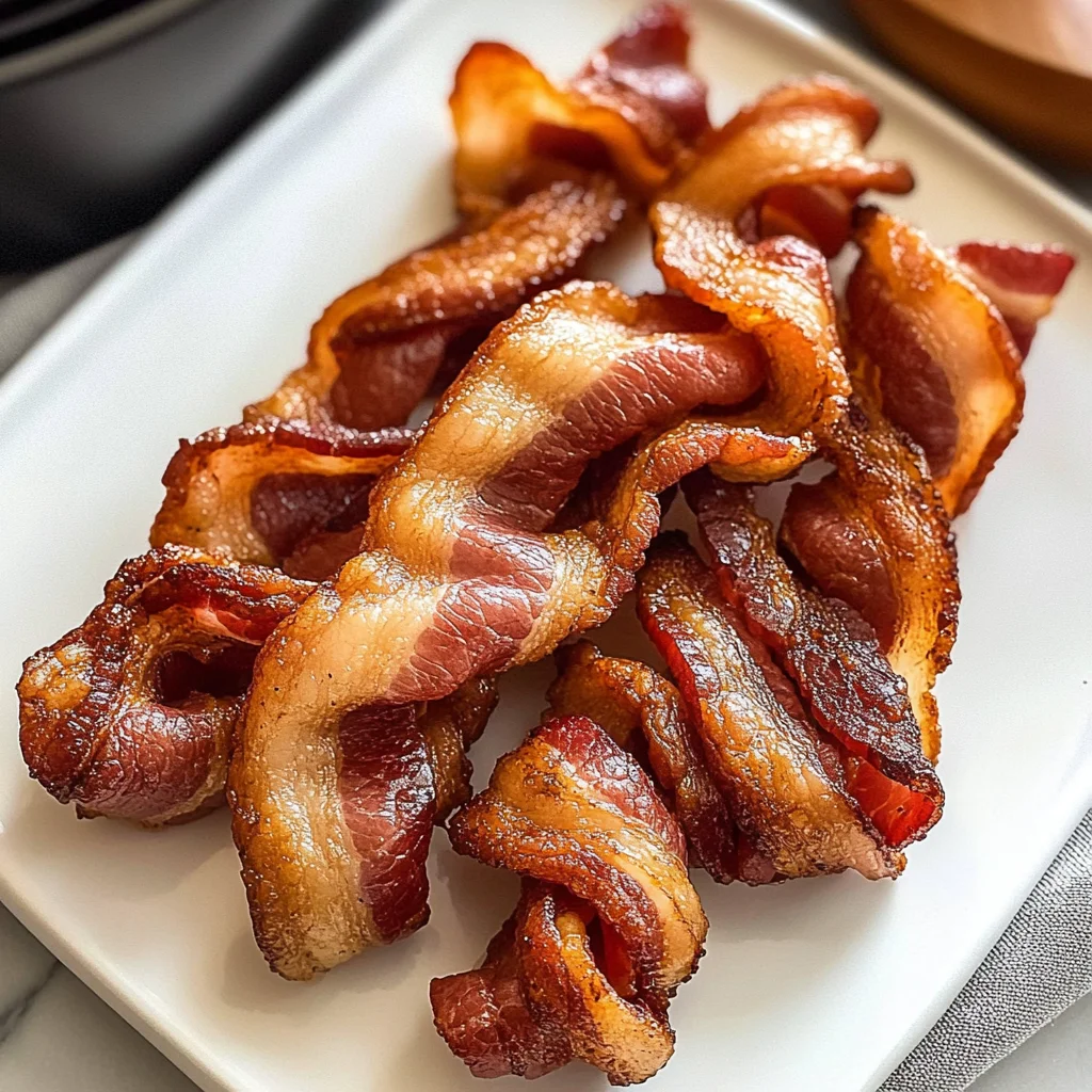 Air Fryer Twisted Bacon
