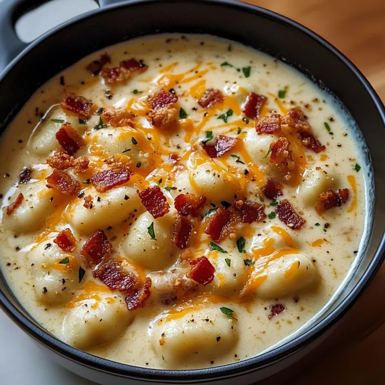 Bacon Cheddar Gnocchi Soup – A Rich and Creamy Comfort Meal