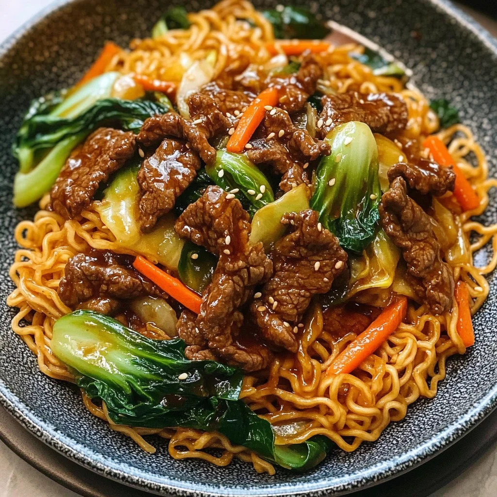 Beef Pan-Fried Noodles