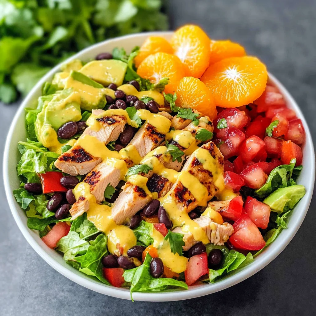 Caribbean Chicken Salad with Mango Dressing
