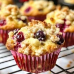 Cranberry Orange Muffins with Streusel Topping