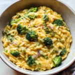 Creamy One-Pot Broccoli Cheddar Orzo