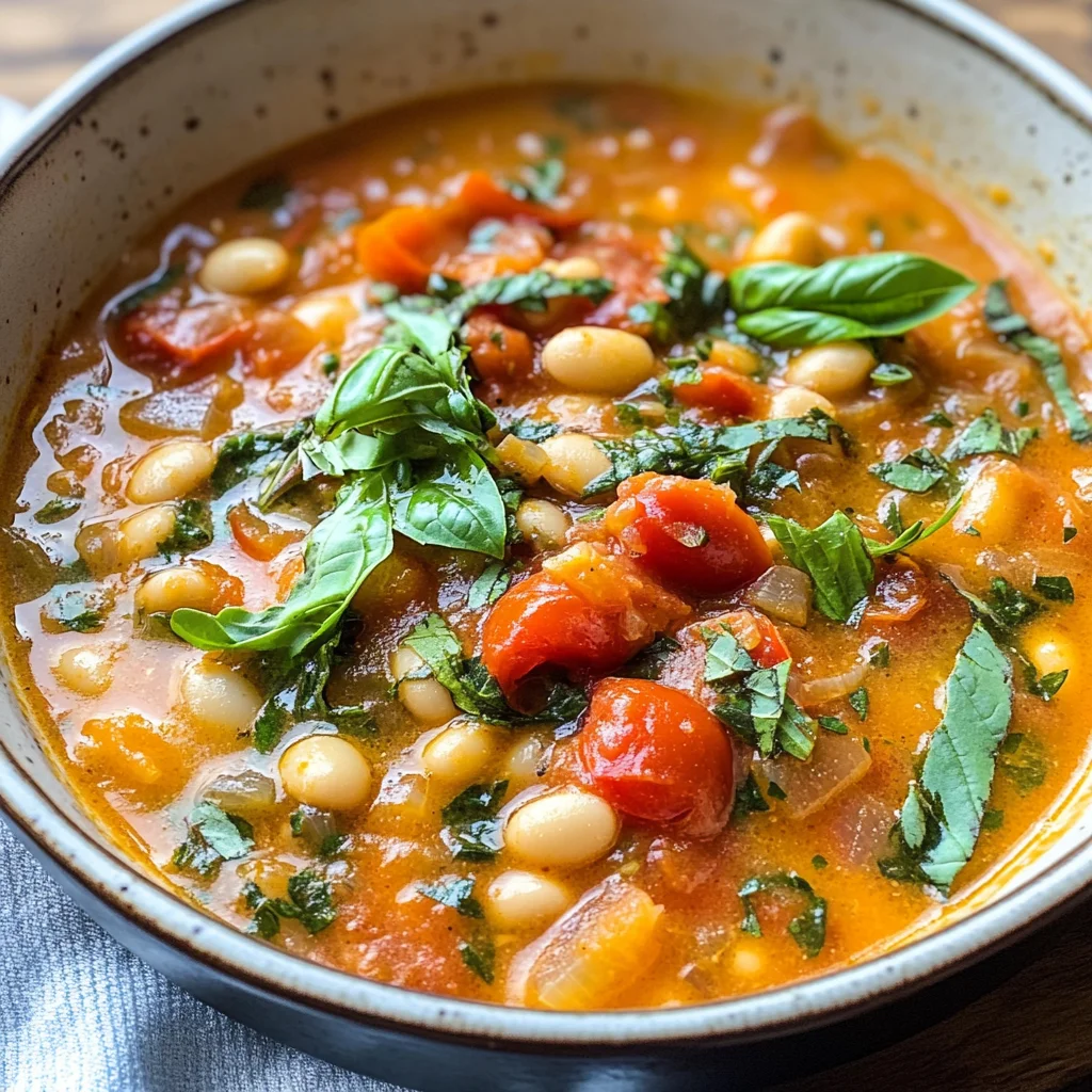 Creamy Tomato White Bean Stew