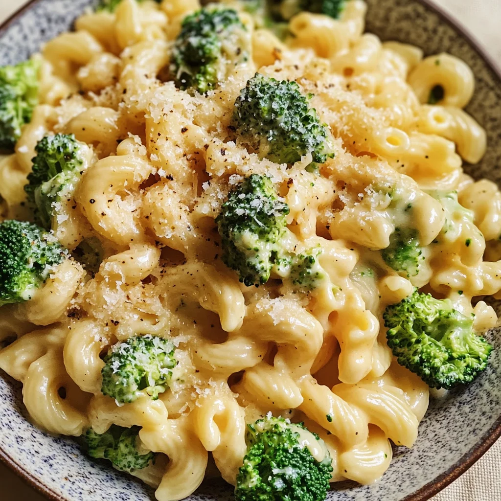 Creamy Vegetarian Broccoli Cheddar Pasta