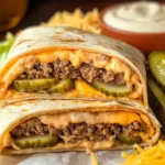 Easy Air Fryer Cheeseburger Wraps