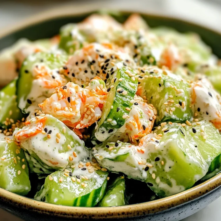 Easy California Roll Cucumber Salad