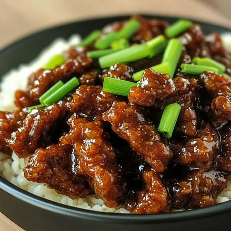 Easy Crispy Mongolian Beef