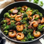 Easy Honey Garlic Shrimp and Sausage Broccoli Skillet