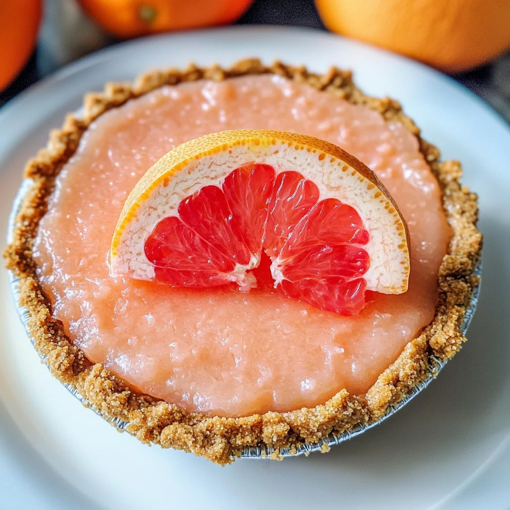 Grapefruit Gingersnap Pie