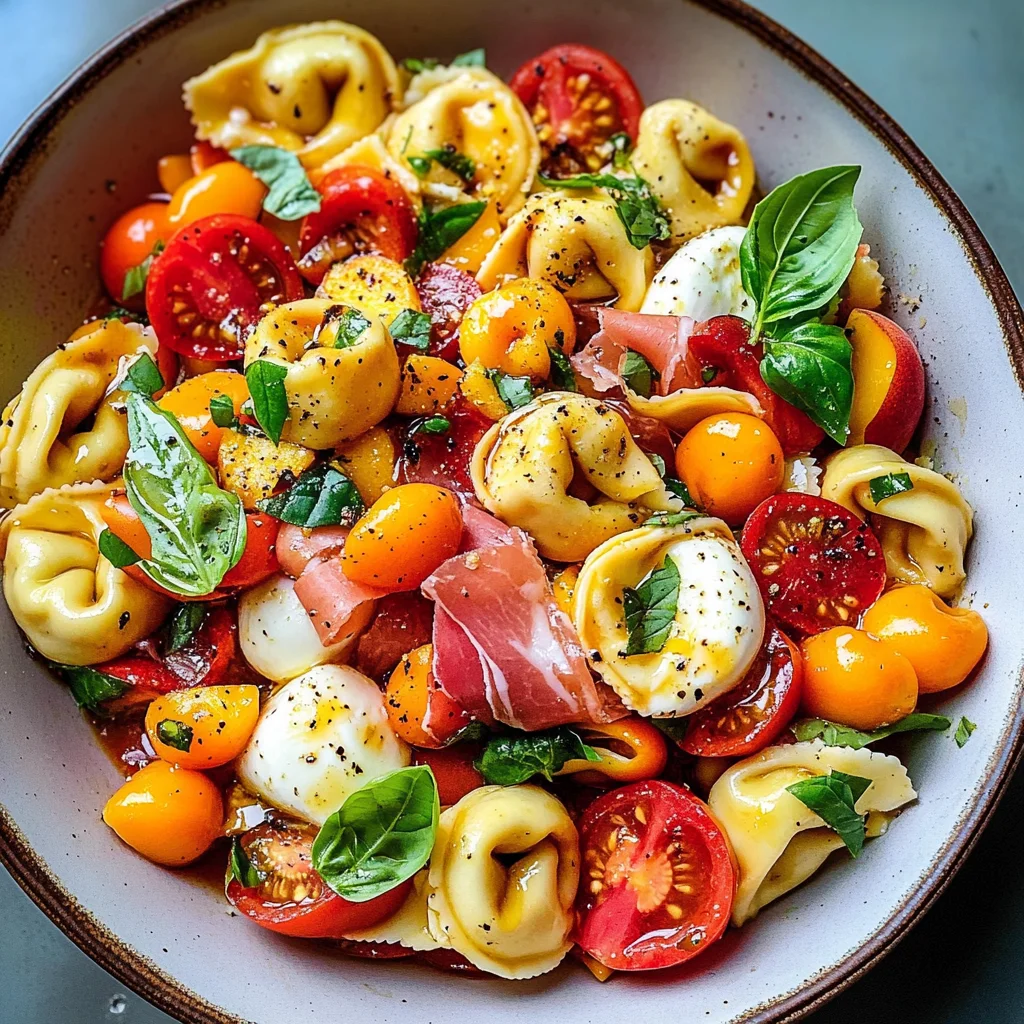 Hot Honey Tortellini Pasta Salad