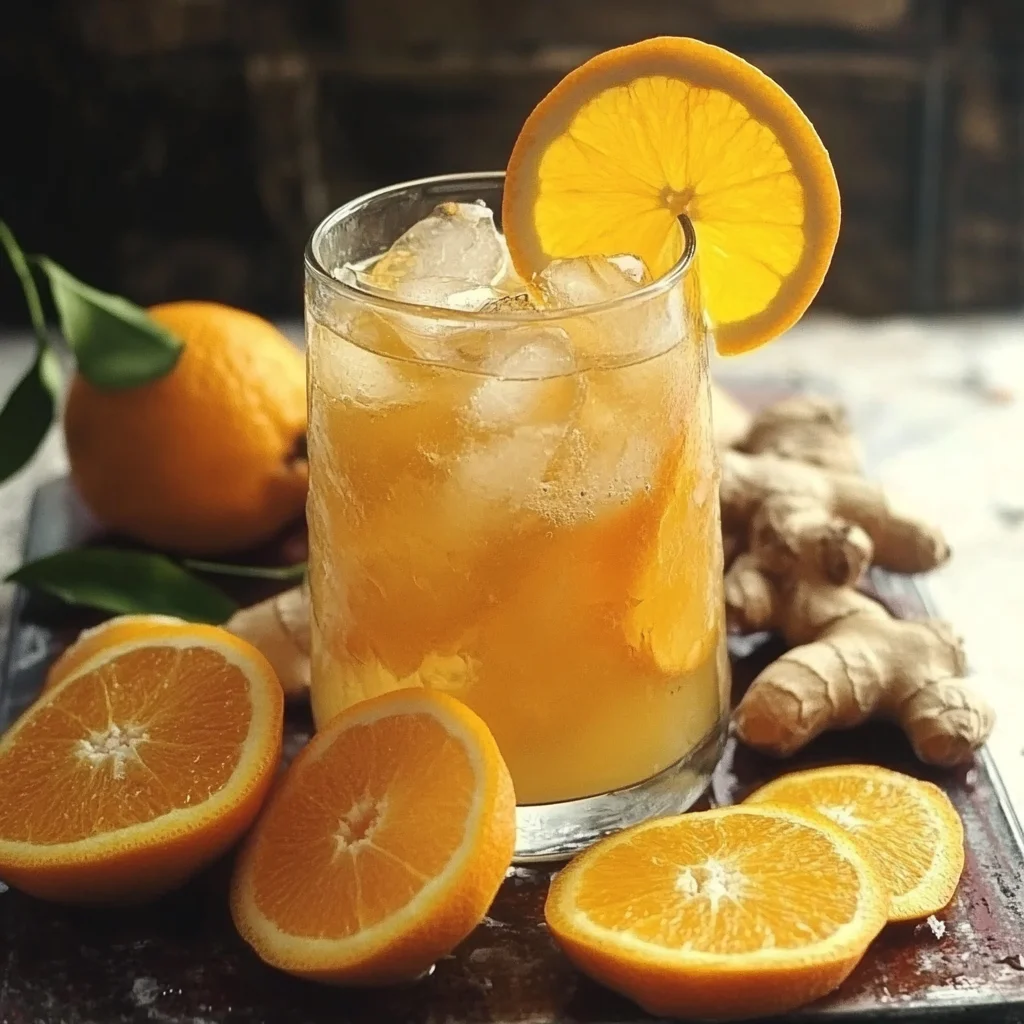 Iced Orange Ginger Green Tea