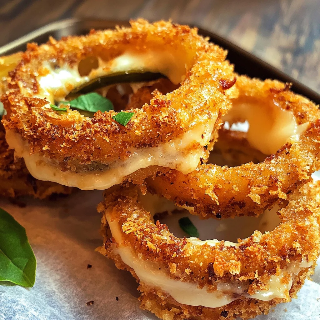 Jalapeño Popper Stuffed Onion Rings