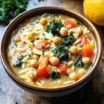 Lemony Greek Chickpea Soup