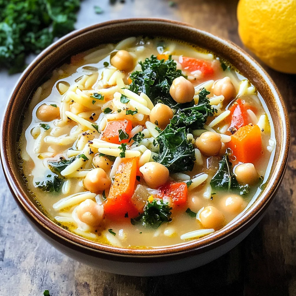 Lemony Greek Chickpea Soup
