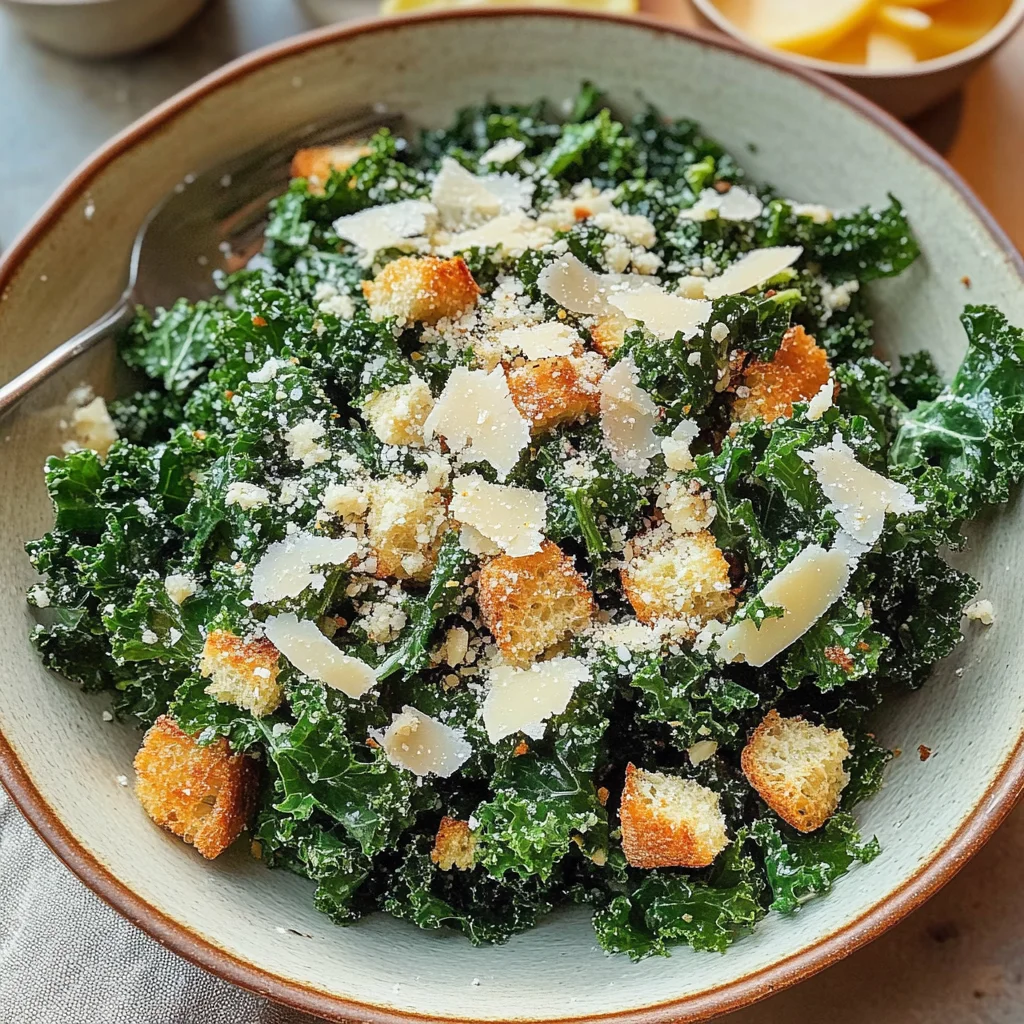 Lemony Parmesan Kale Salad