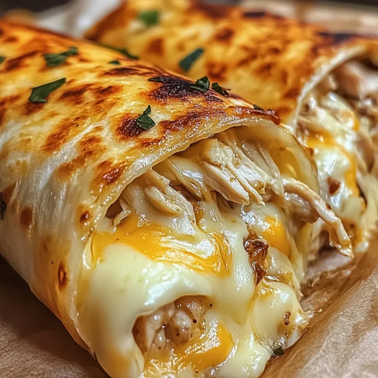 Ooey-Gooey Cheesy Garlic Chicken Wraps You’ll Love!